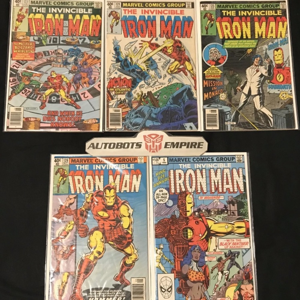 Marvel The Invincible Ironman 123 124 125 126 5 Annual King Size Comic FN NM Lee